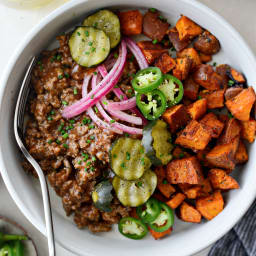 Sloppy Joe Sweet Potato Bowls