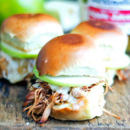 Slow Cook Apple Butter Chicken Sliders