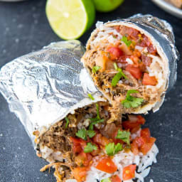 Slow Cooker Barbacoa Burritos