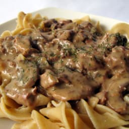 Slow Cooker Beef Stroganoff