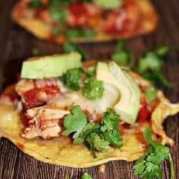 Slow Cooker Chipotle Chicken Tostadas (low FODMAP)