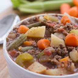 Slow Cooker Hamburger Soup