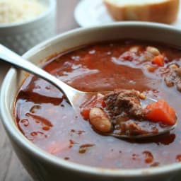 Slow Cooker Hearty Italian Beef Soup