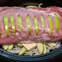 Slow Cooker Honey Apple Pork Loin