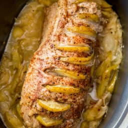 Slow Cooker Honey Apple Pork Loin