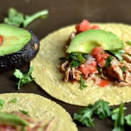 Slow Cooker Honey Buffalo Chicken Tacos