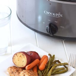 Slow Cooker Honey Garlic Chicken and Vegetables