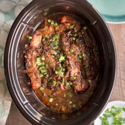 Slow Cooker Molasses Country Pork Ribs