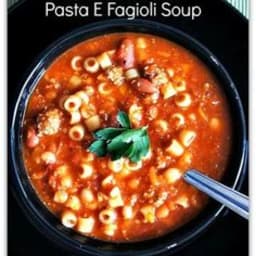 Slow cooker pasta e fagioli