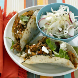 Slow cooker pork tacos