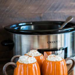 Slow Cooker Pumpkin Spice Lattes