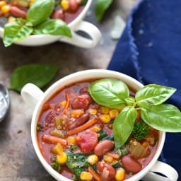 Slow Cooker Quinoa Minestrone