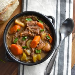 Slow Cooker Rosemary Garlic Beef Stew