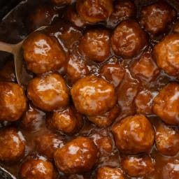 Slow Cooker Salisbury Steak Meatballs (Frozen Meatballs)