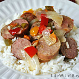 Slow Cooker Sausage and Peppers