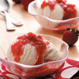 Slow Cooker Strawberry Rhubarb Sauce Recipe