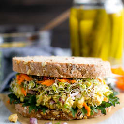 Smashed Chickpea Salad Sandwich