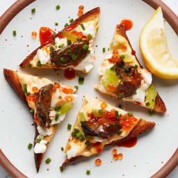 Smoked Oysters on Toast