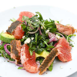 Smoked Salmon Salad w/ Grapefruit