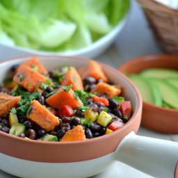 Smoky Sweet Potato and Black Bean Salad