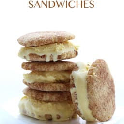 Snickerdoodle Ice Cream Sandwiches