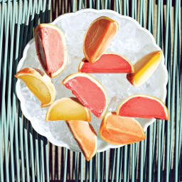 Sorbet in Grapefruit Cups