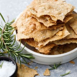 Sourdough Crackers with Olive Oil & Herbs