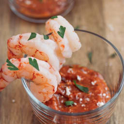 Sous Vide Shrimp with Classic Cocktail Sauce