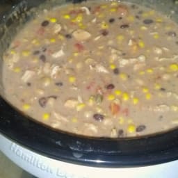 Southwest Chicken Crockpot Soup