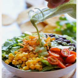 Southwestern Chopped Salad with Cilantro Lime Dressing