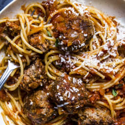 Spaghetti and Meatballs All'Amatriciana