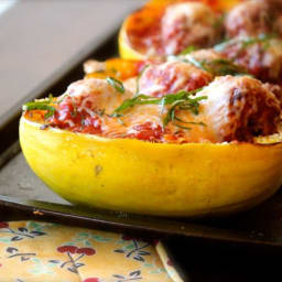 Spaghetti Squash and Meatballs