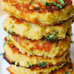 Spaghetti Squash, Quinoa and Parmesan Fritters