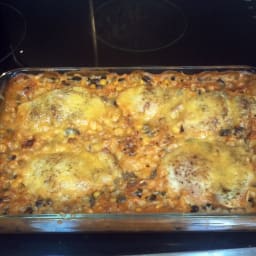 Spanish Chicken and Rice Bake