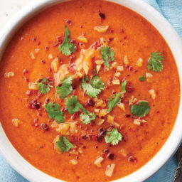 Spanish Chickpea & Red Bell Pepper Soup