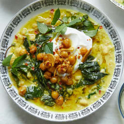 Spiced Chickpea Stew With Coconut and Turmeric