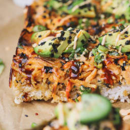 Spicy Salmon Sushi Bake