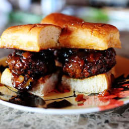 Spicy Whiskey BBQ Sliders