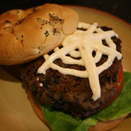 Spiderweb Black Bean Burgers