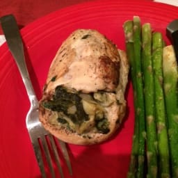 Spinach and Artichoke Stuffed Chicken