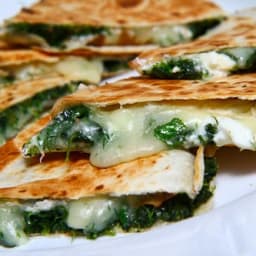 Spinach and Feta Quesadillas