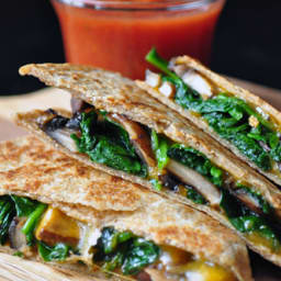Spinach and Mushroom Quesadillas