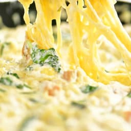 Spinach Artichoke Spaghetti Squash with Chicken