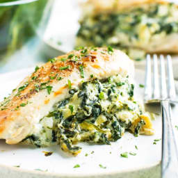 Spinach Artichoke Stuffed Chicken Breasts