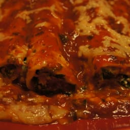 Spinach-stuffed Canneloni