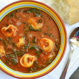 spinach tortellini soup