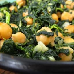 Spinach with Garbanzo Beans