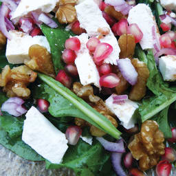 Spinich and Pomegranate salad