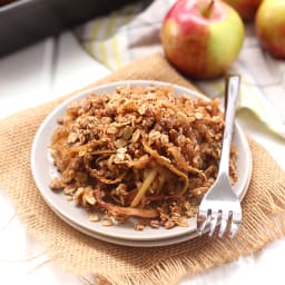 Spiralized Apple Crumble