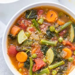 Spring Vegetable Quinoa Minestrone